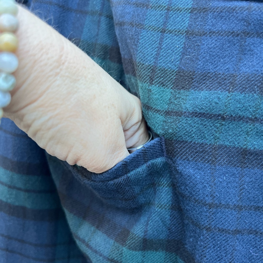 LL BEAN Tartan Black Watch Plaid Skirt Women’s 22W - Picture 11 of 12